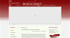 Desktop Screenshot of hotel-burgschmiet.de